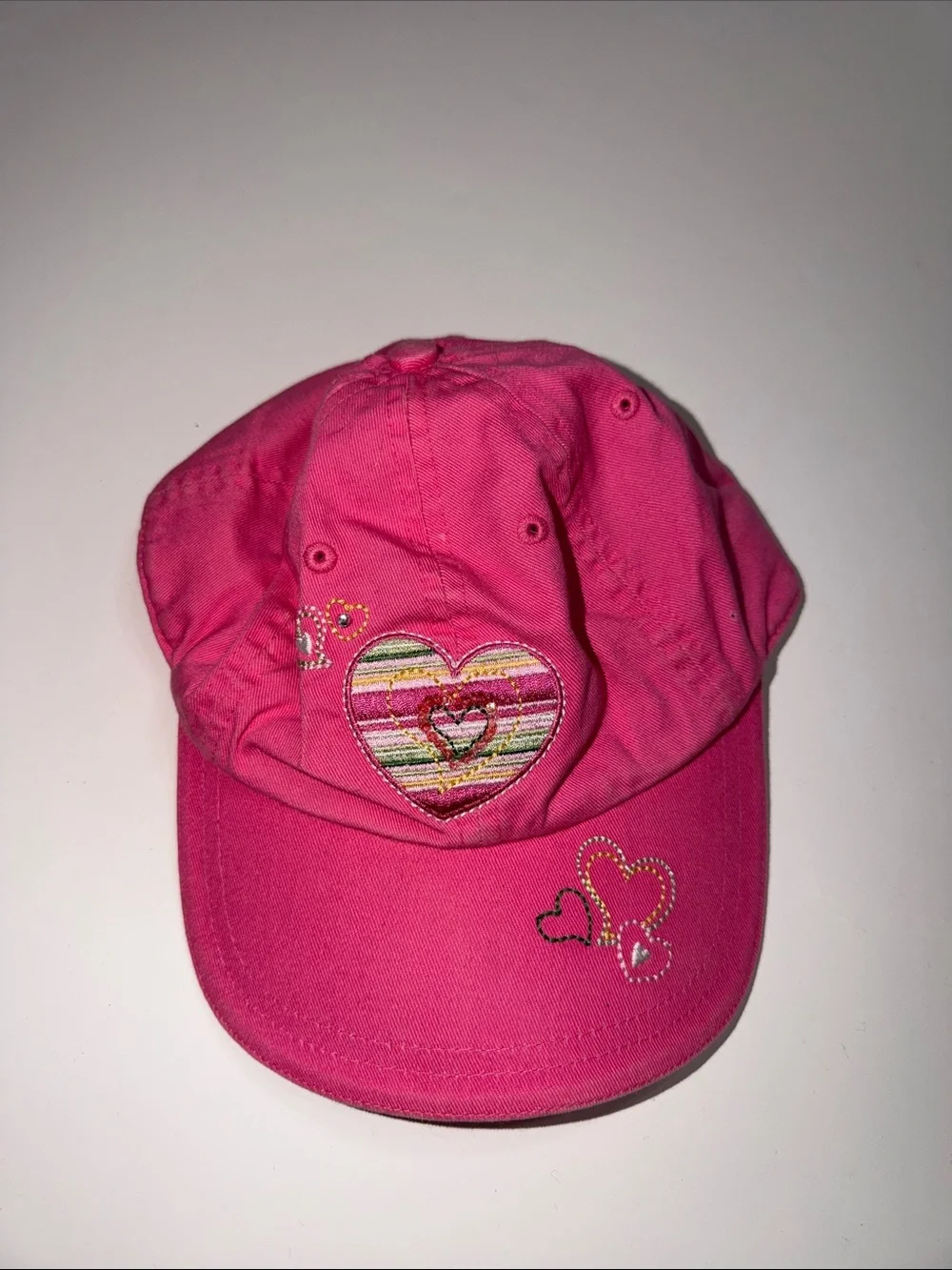 Kids Pink Heart Baseball ‘Love’ Cap The Children’s Place